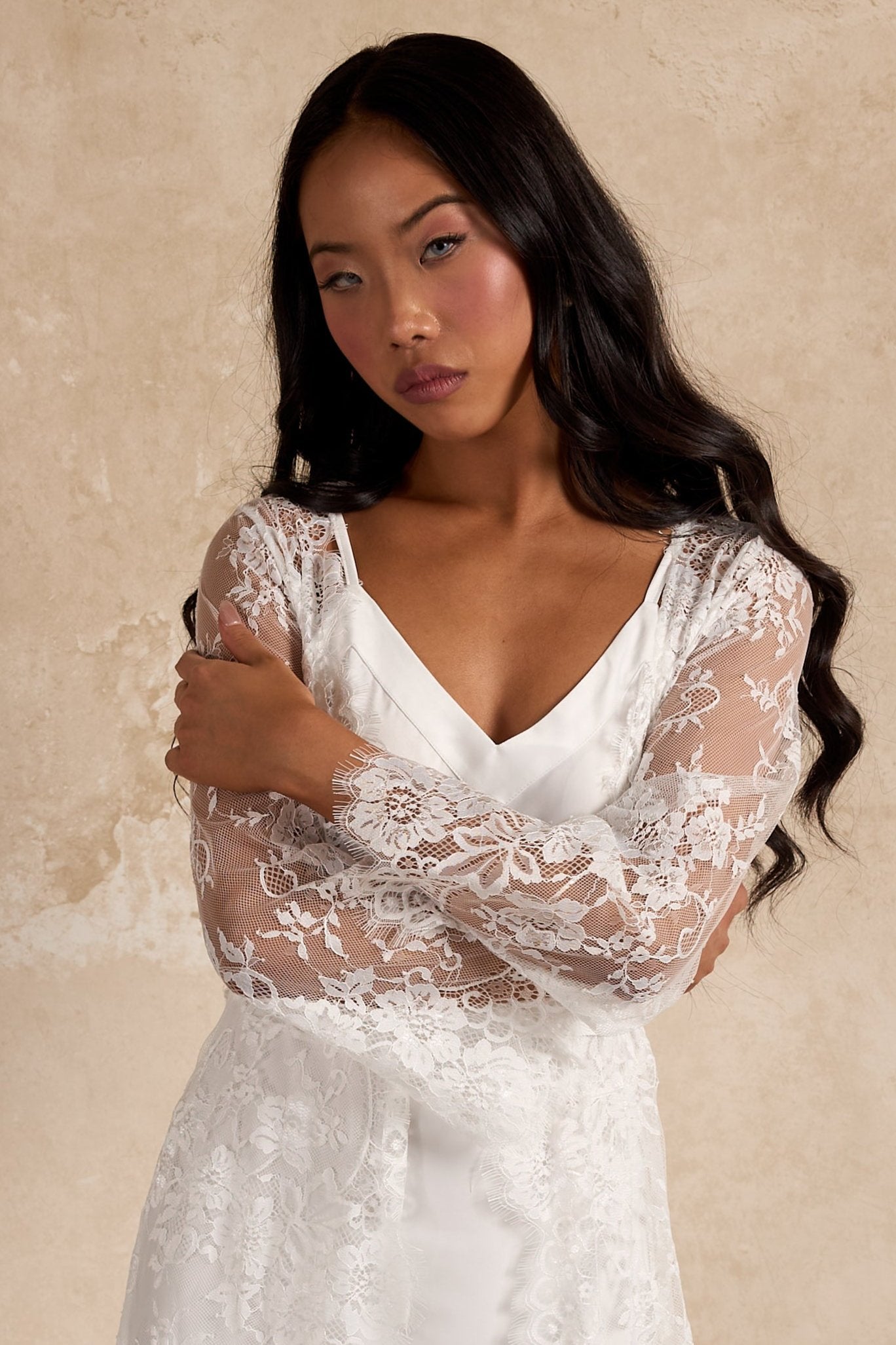 Anastasia Bridal Lace Robe Bridal Robe - RTW