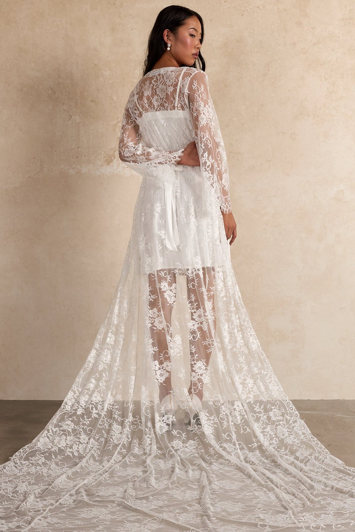 Anastasia Bridal Lace Robe Bridal Robe - RTW