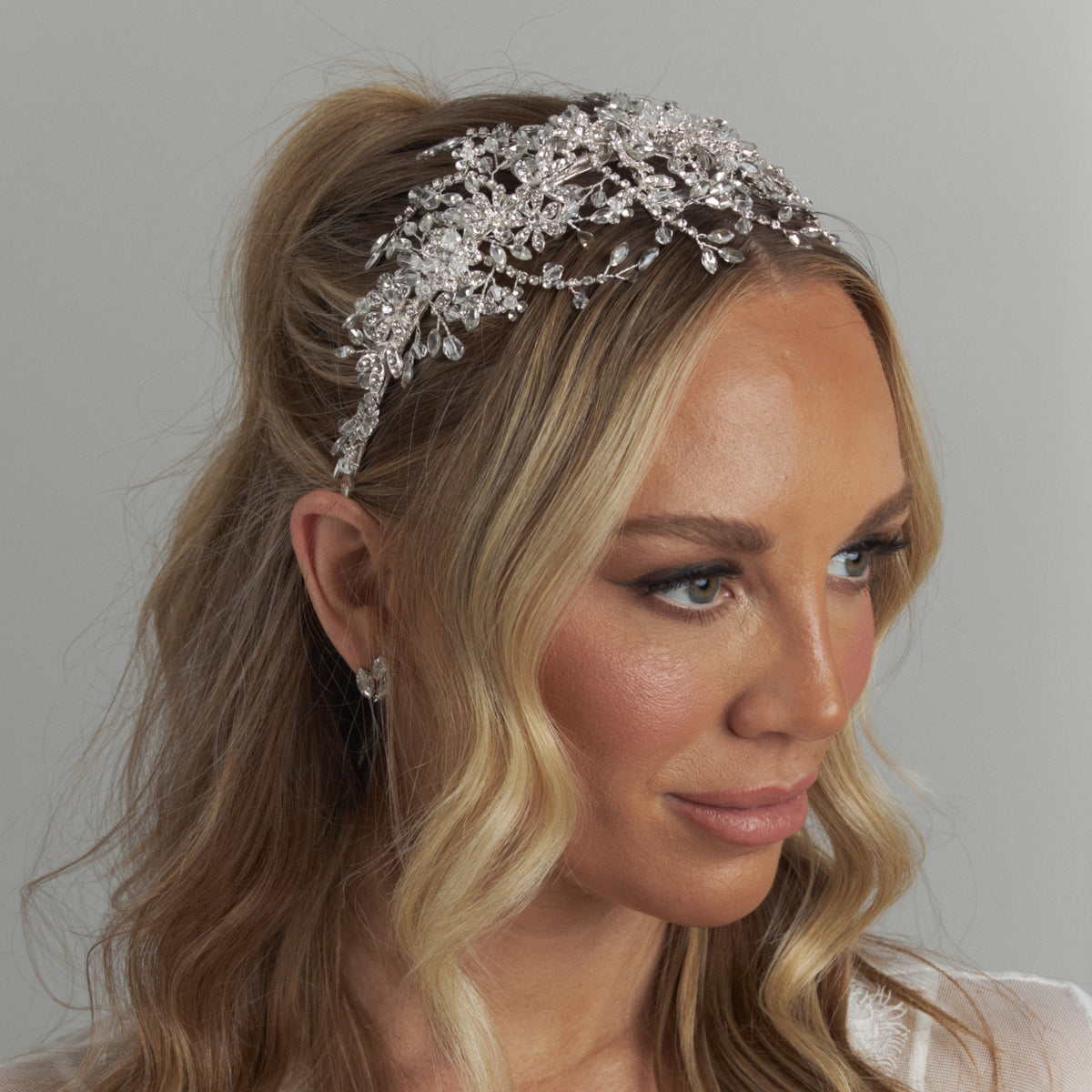 Sonia Bridal Flat Headpiece Hair Accessories - Headpieces