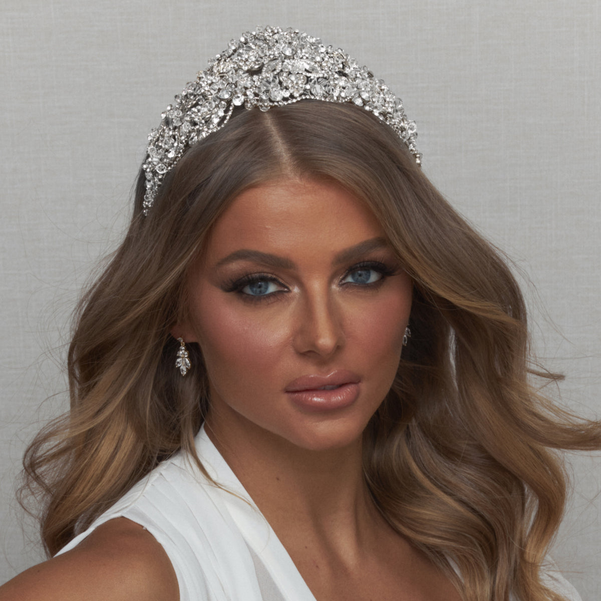 Vivi Crystal Bridal Crown Hair Accessories - Tiara &amp; Crown