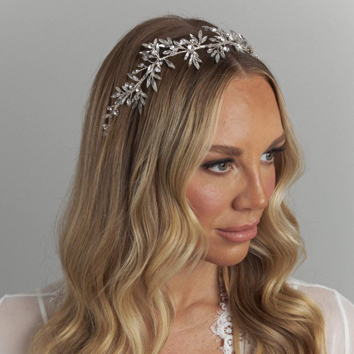 Yasmine Crystal Bridal Headpiece Hair Accessories - Headpieces