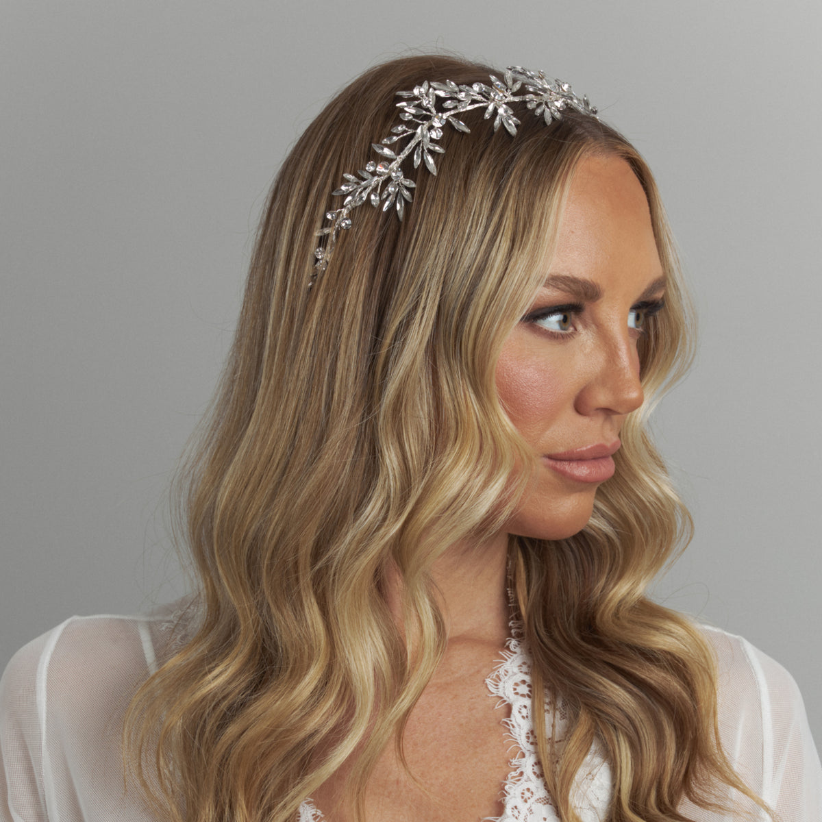 Yasmine Crystal Bridal Headpiece Hair Accessories - Headpieces