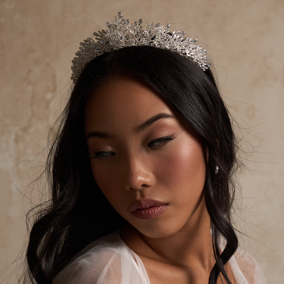 Imperia Crystal Bridal Crown Hair Accessories - Tiara &amp; Crown