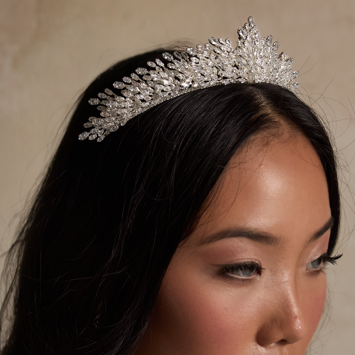 Imperia Crystal Bridal Crown Hair Accessories - Tiara &amp; Crown
