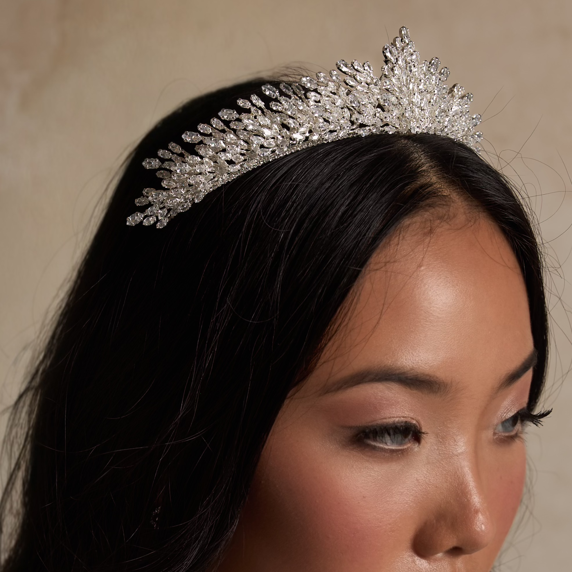 Imperia Crystal Bridal Crown Hair Accessories - Tiara & Crown