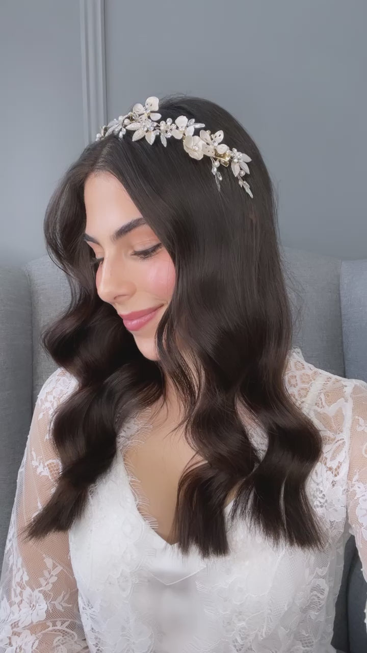 Marcela Floral Bridal Headpiece