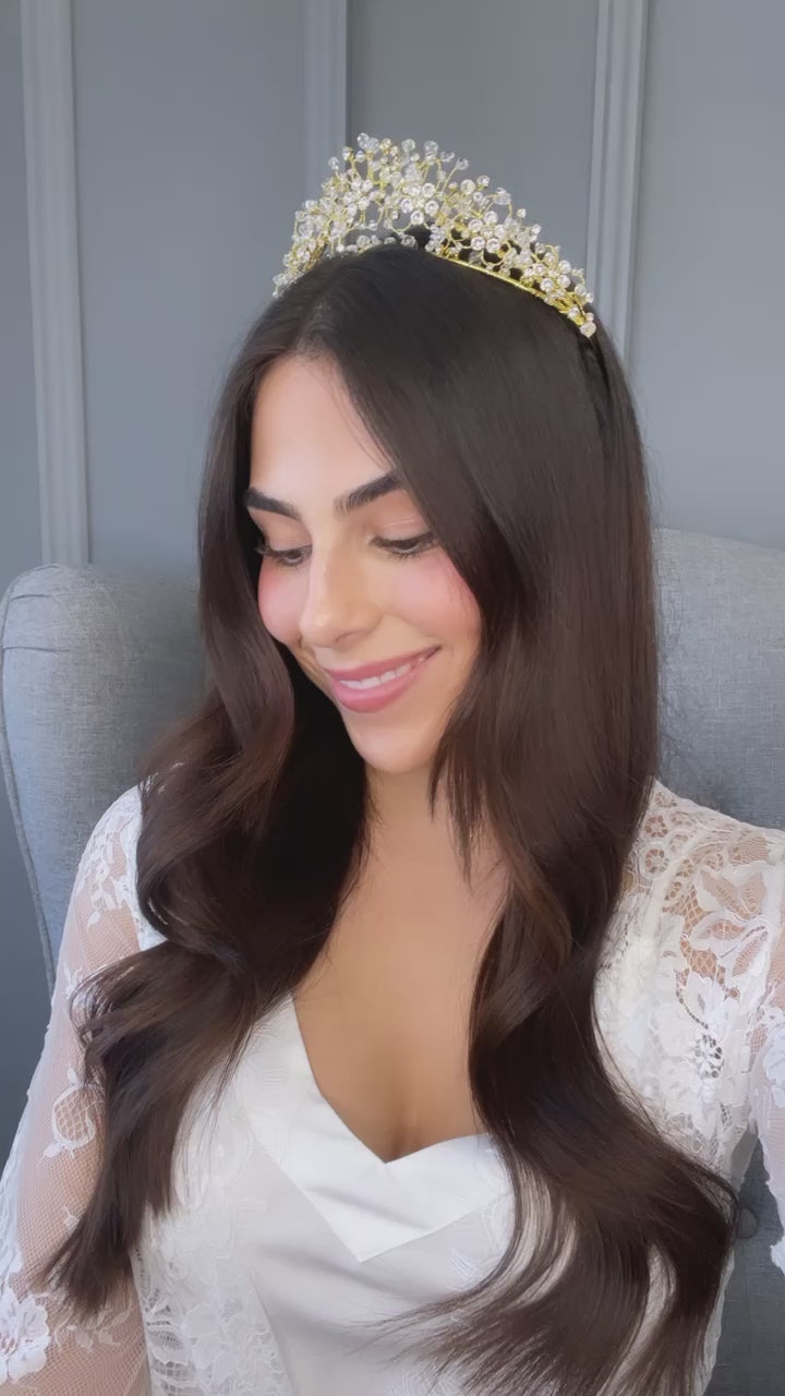 Marina Crystal Bridal Crown