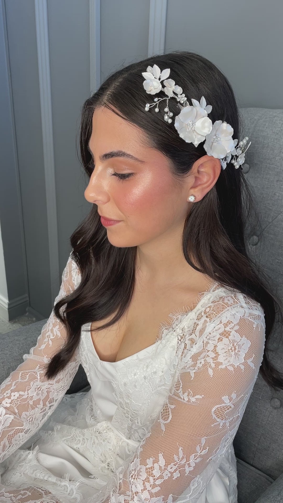 Sabine Floral Bridal Headpiece