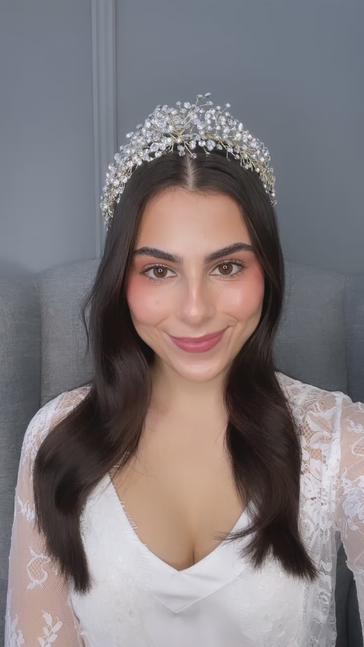 Aalia Crystal Bridal Headpiece