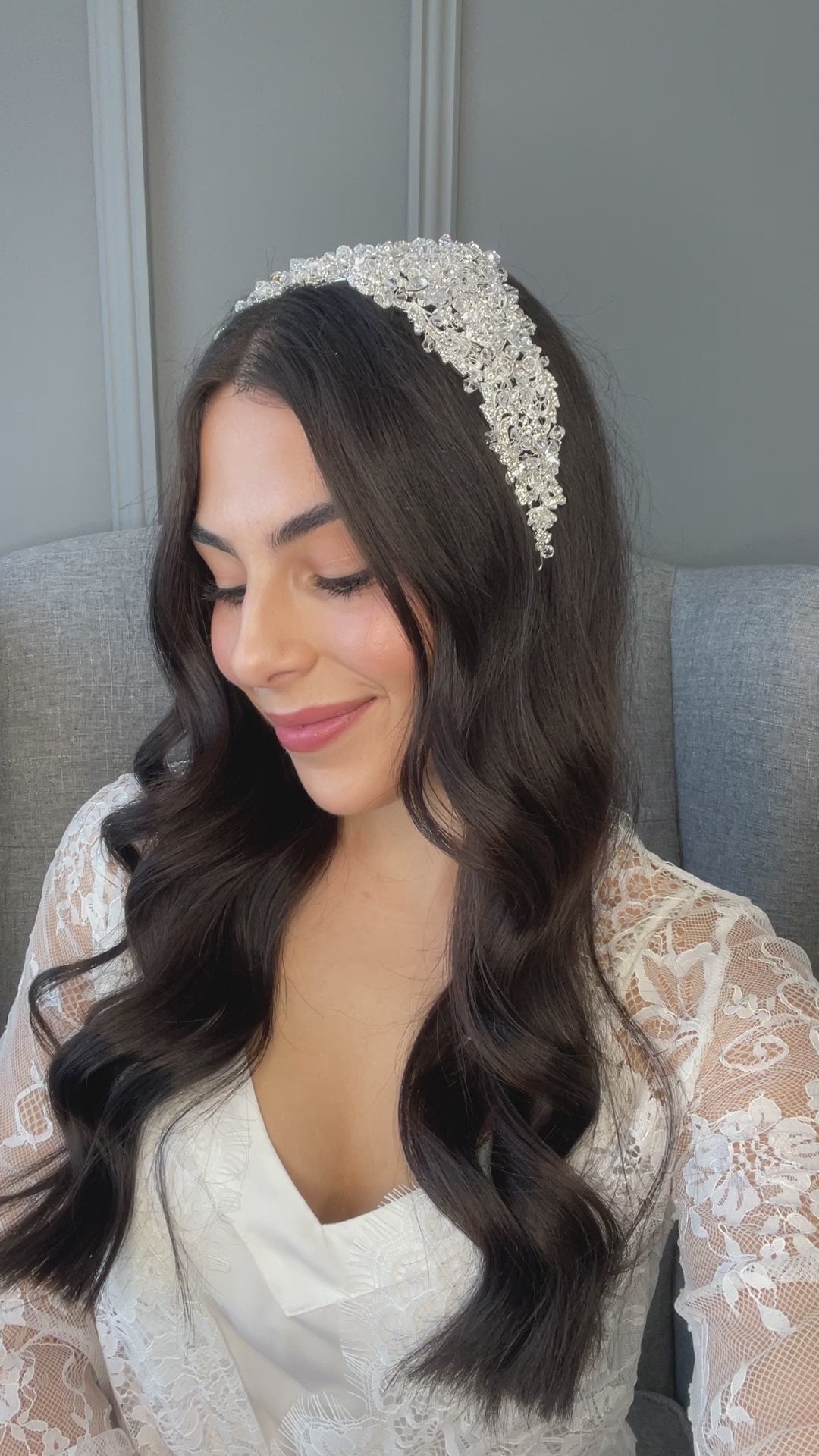 Elliette Crystal Bridal Crown