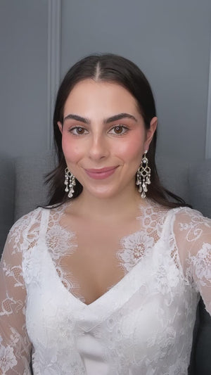 Lisa Bridal Drop Earrings