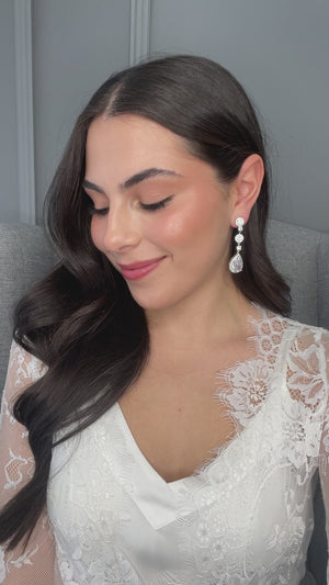 Cindy Bridal Earrings (Clip On)