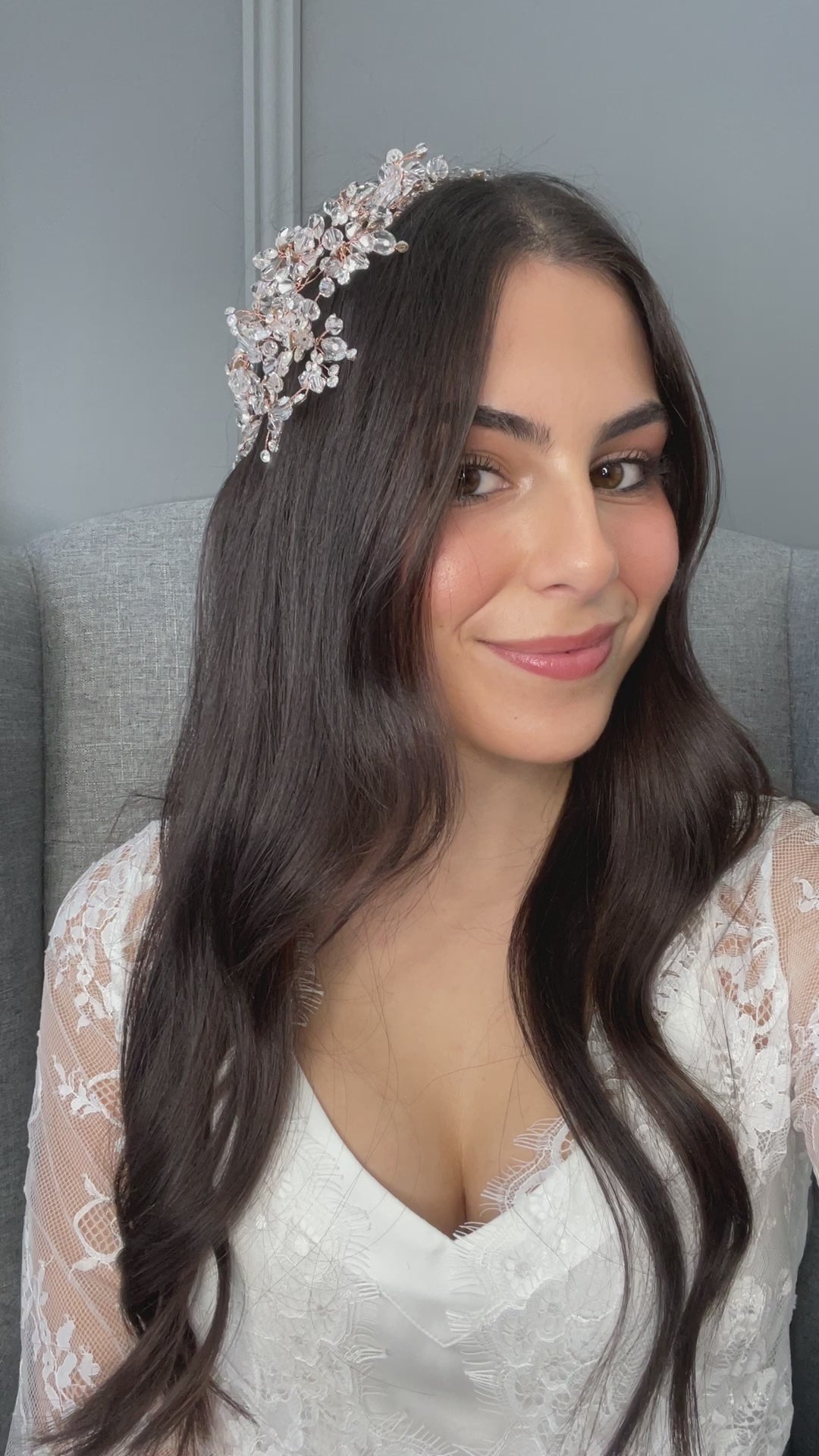 Harriett Crystal Bridal Hair Vine