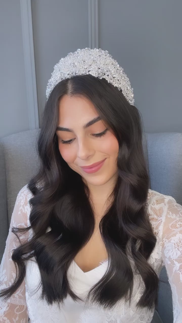 Elliette Crystal Bridal Crown