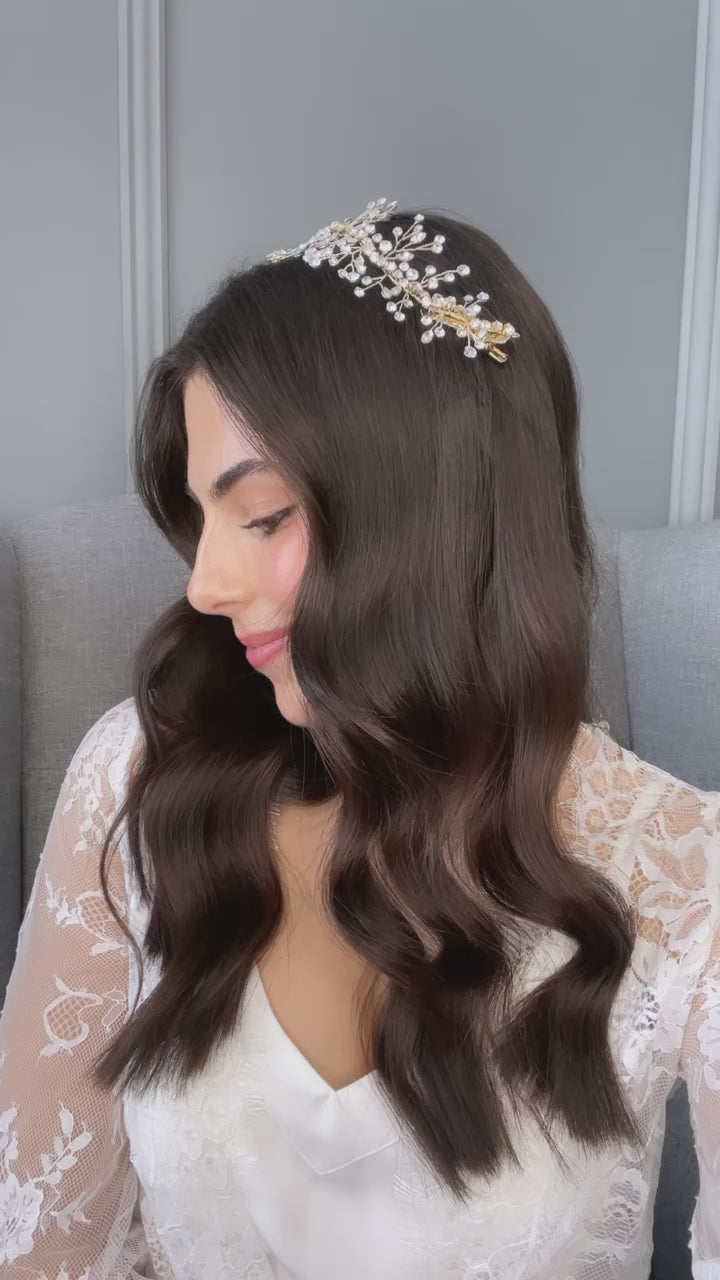 Sharlene Crystal Bridal Hair Vine