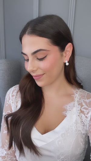 Bastia Pearl Bridal Earrings