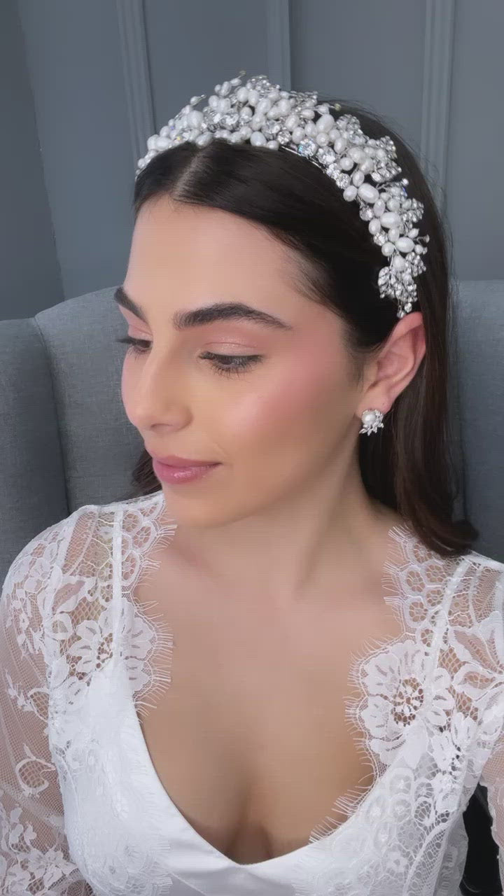 Jilani Pearl Bridal Crown