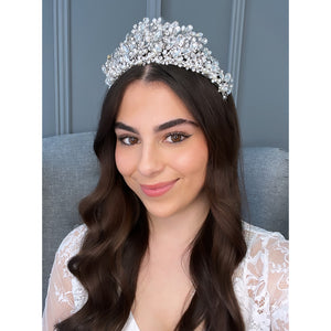 Leza Bridal Crown Hair Accessories - Tiara & Crown    