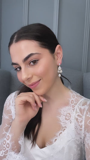 Adrienne Bridal Earrings - Gold