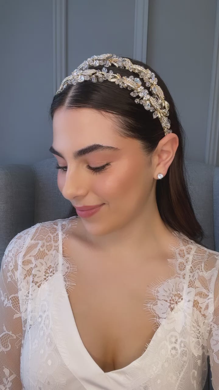 Azaria Double Bridal Headband