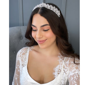 Roxanne Bridal Crown Hair Accessories - Tiara & Crown    