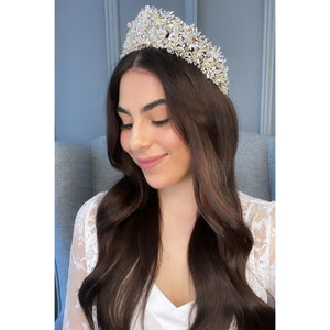 Ayana Bridal Crown Hair Accessories - Tiara & Crown    