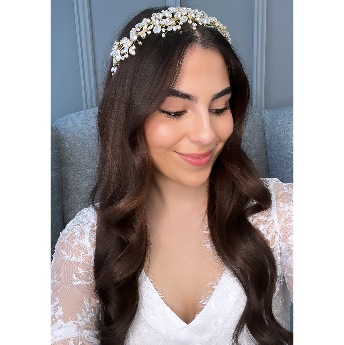 Enya Crystal Bridal Headband Hair Accessories - Headbands,Tiara