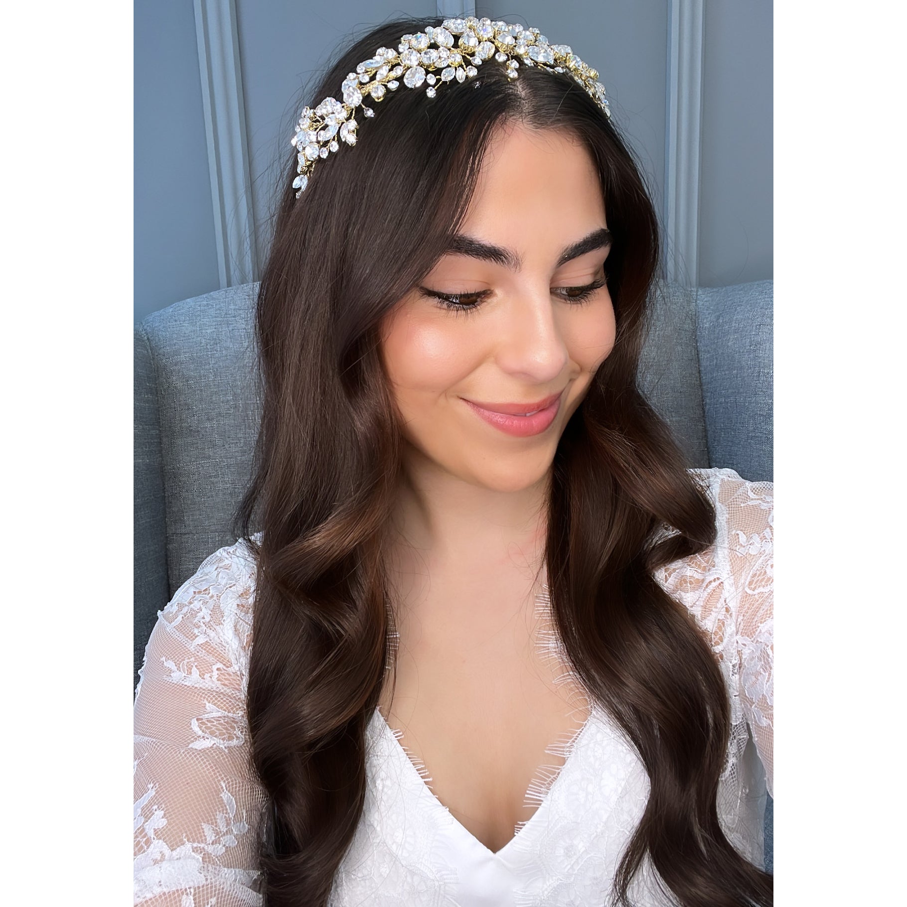 Enya Crystal Bridal Headband Hair Accessories - Headbands,Tiara