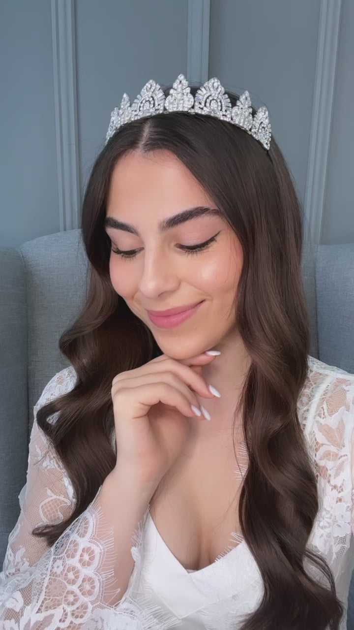 Astoria Crystal Bridal Tiara