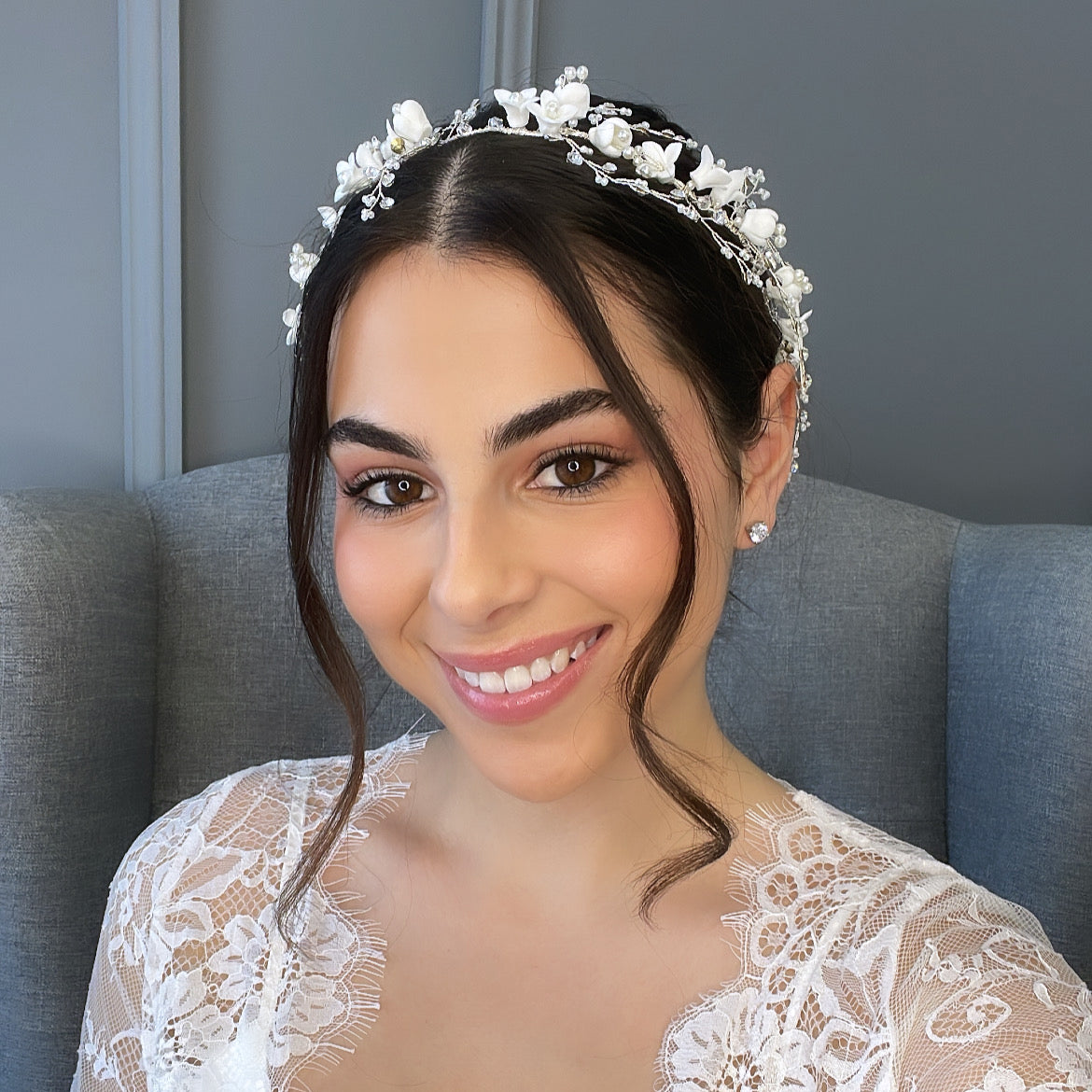 Andressa Floral Bridal Vine Hair Accessories - Headpieces