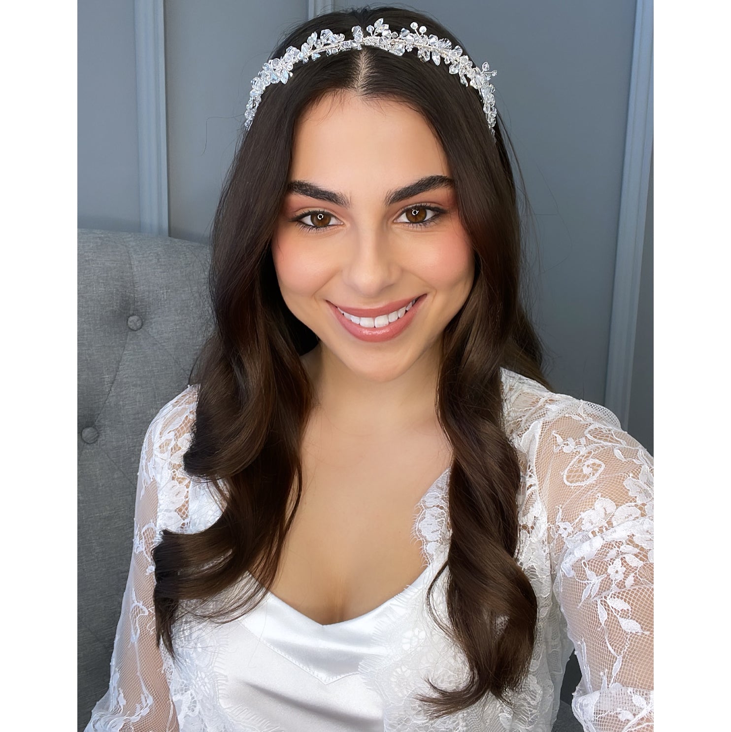 Imogen Luxe Bridal Headband Hair Accessories - Headbands,Tiara