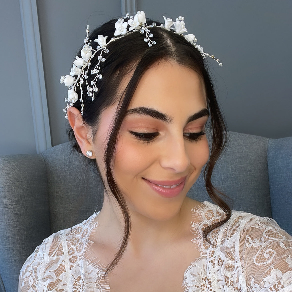 Andressa Floral Bridal Vine Hair Accessories - Headpieces