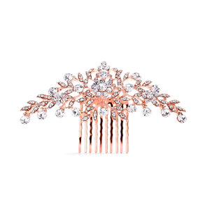Whitney Bridal Hair Comb -  Rose Gold Hair Accessories - Hair Comb    