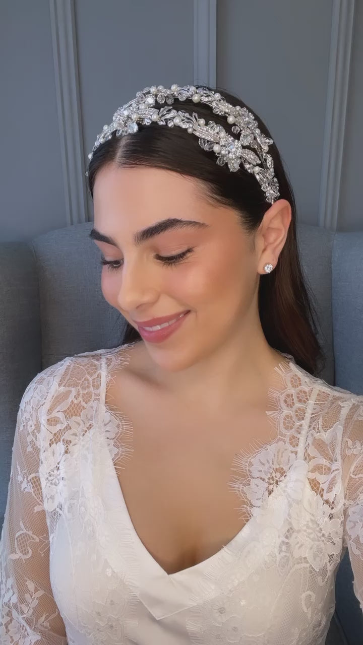 Azaria Double Bridal Headband