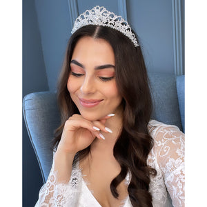 Inessa Crown Hair Accessories - Tiara & Crown    