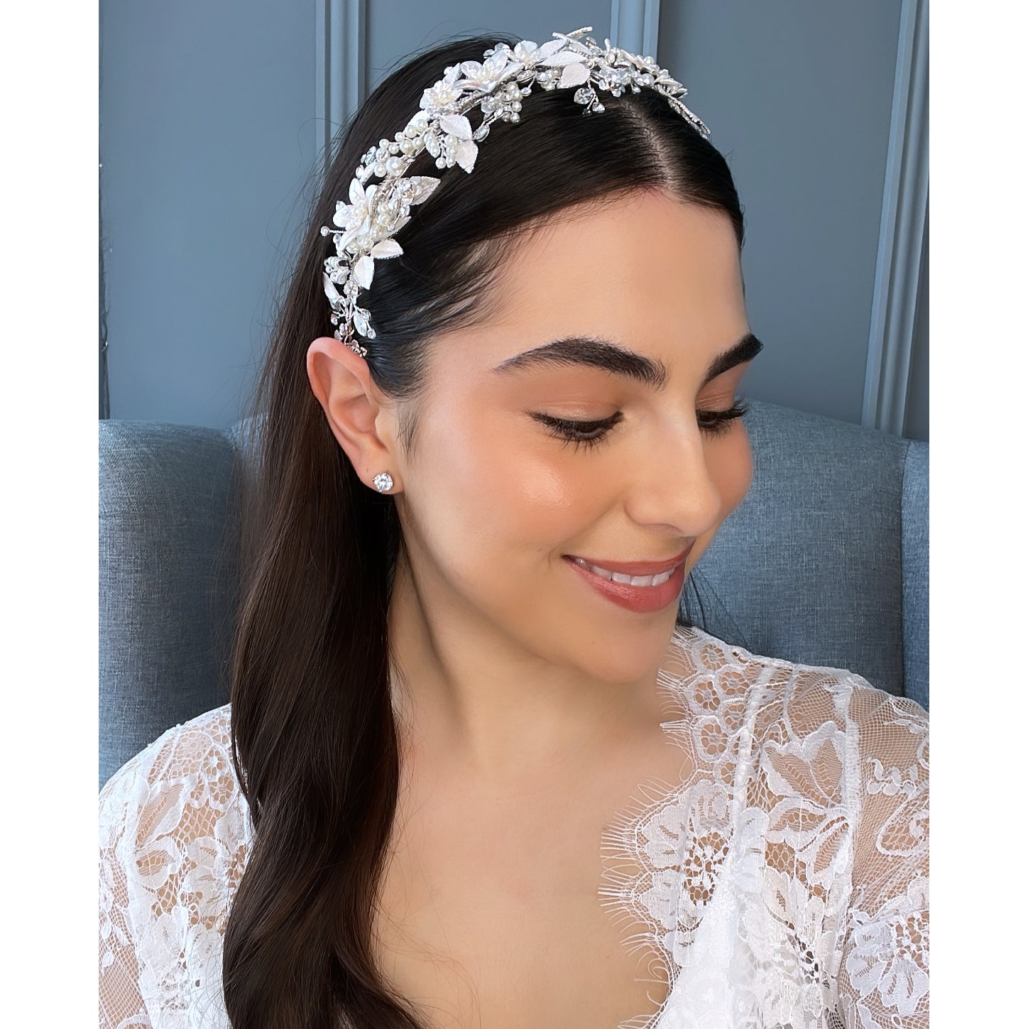 Sirene Bridal Headband Hair Accessories - Headbands,Tiara  Silver  
