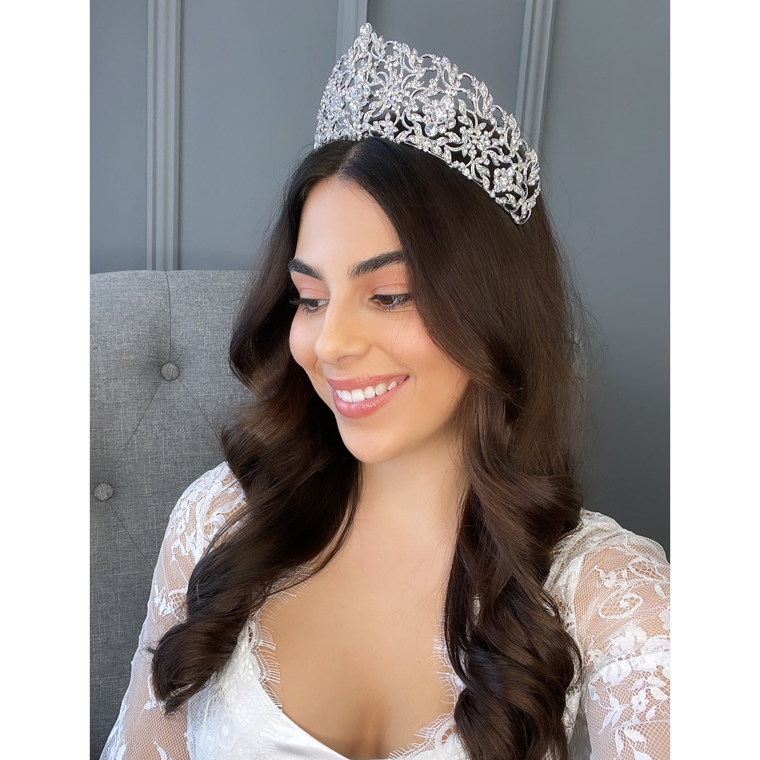 Larisse Bridal Crown Hair Accessories - Tiara & Crown