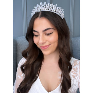Allura Bridal Crown Hair Accessories - Tiara & Crown    