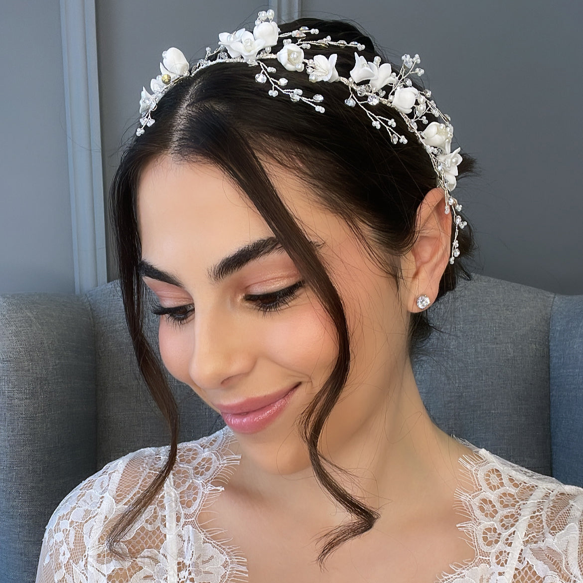 Andressa Floral Bridal Vine Hair Accessories - Headpieces