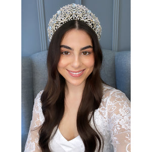 Milica Bridal Crown Hair Accessories - Tiara & Crown    