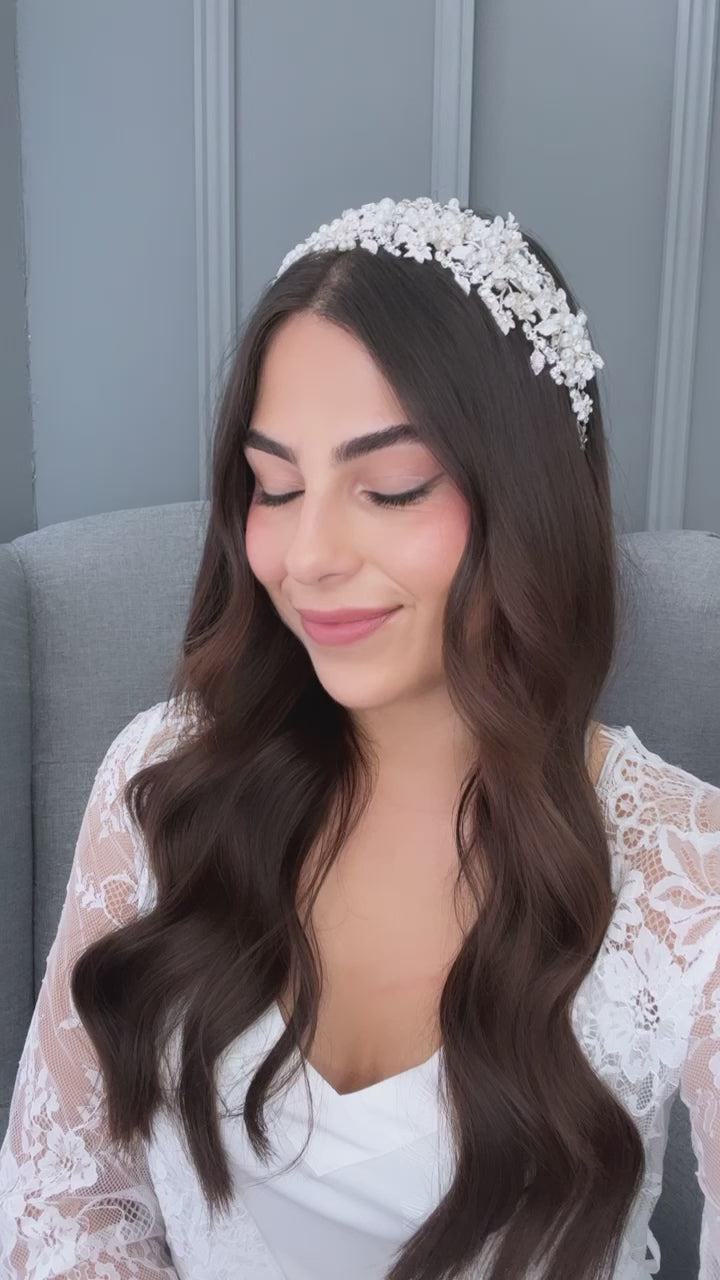 Adria Pearl Bridal Headband