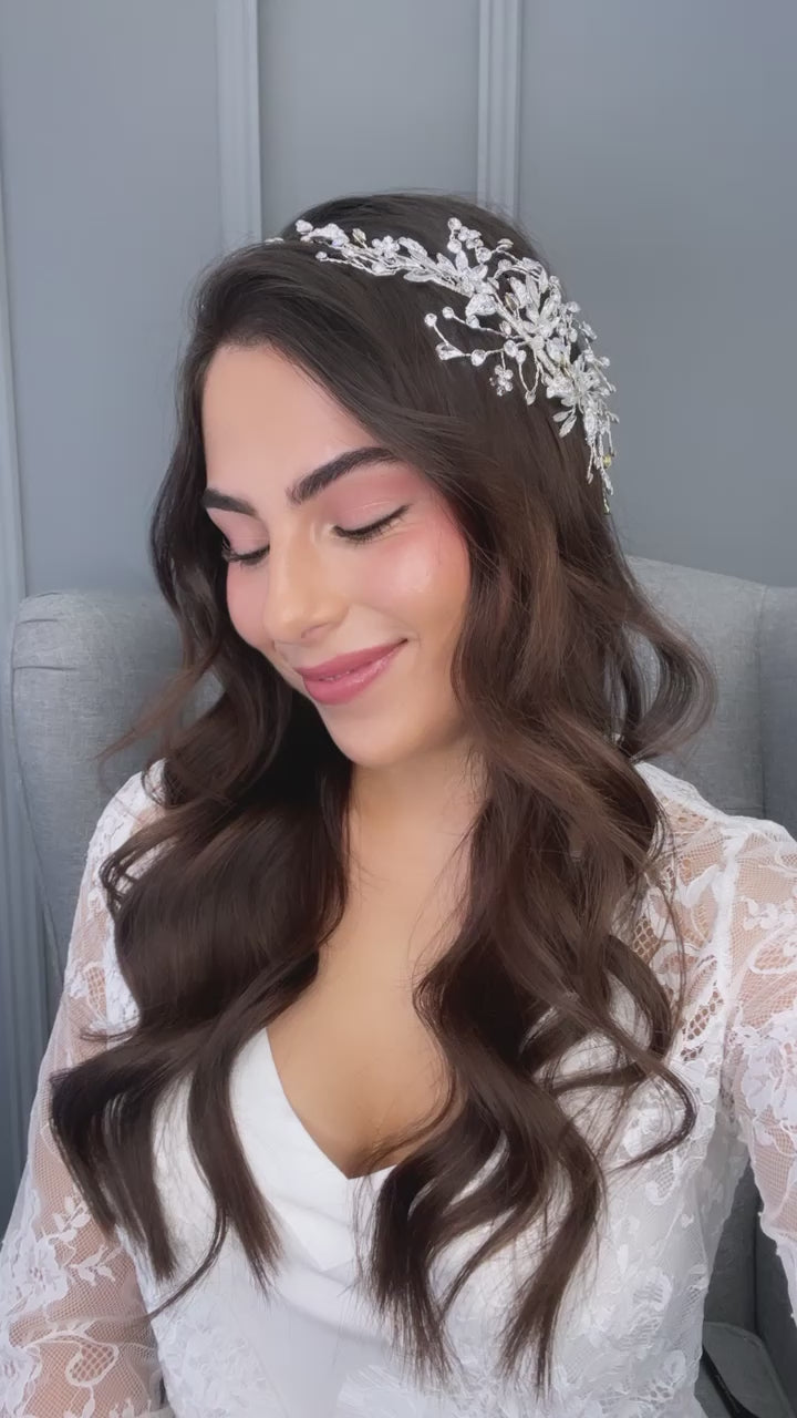 Orabelle Crystal Bridal Hair Vine