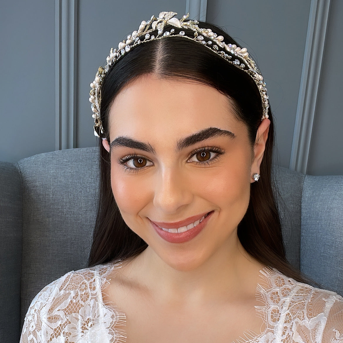 Velma Pearl Bridal Headband Hair Accessories - Headbands,Tiara