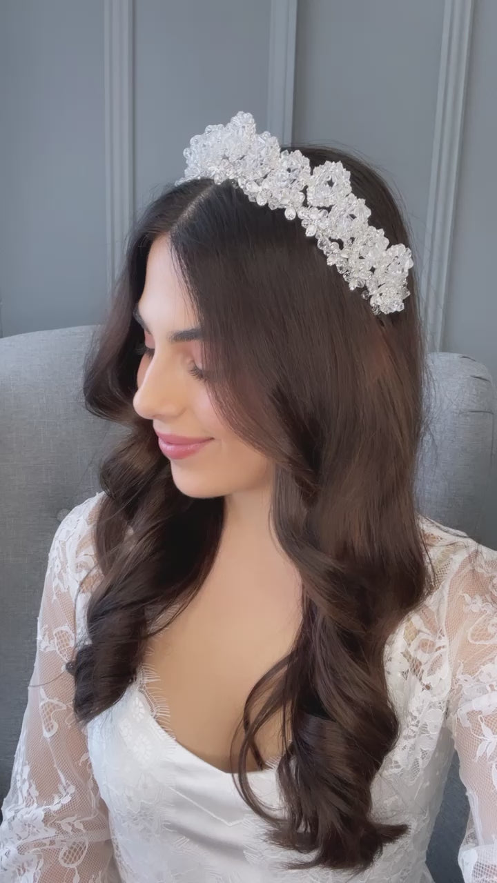 Abigail Crystal Bridal Crown