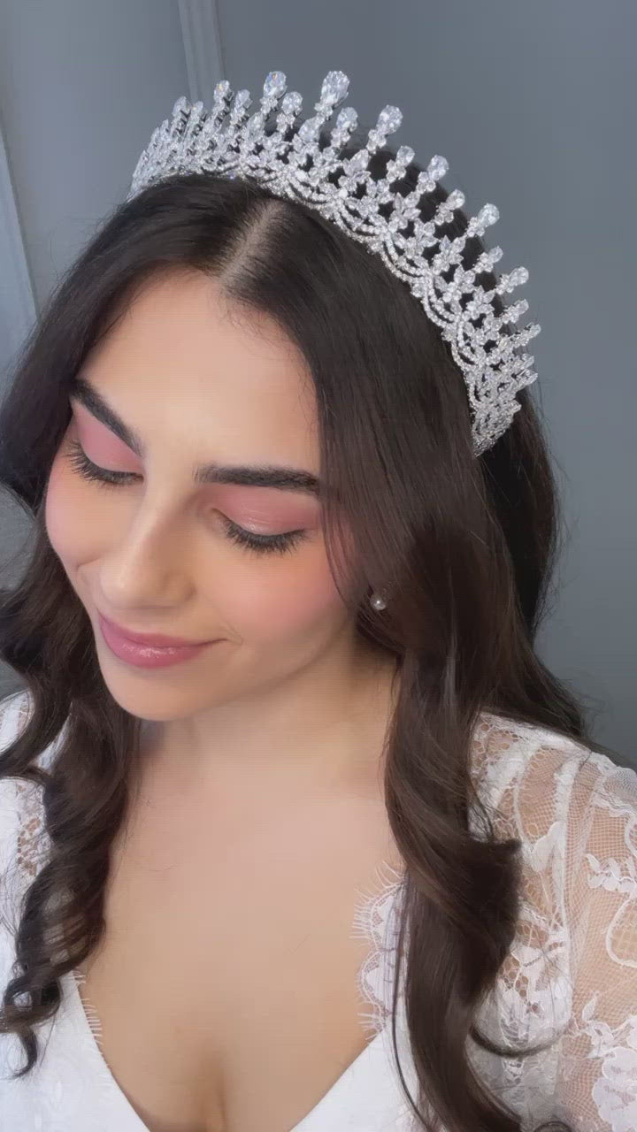 Emaline Crystal Bridal Crown