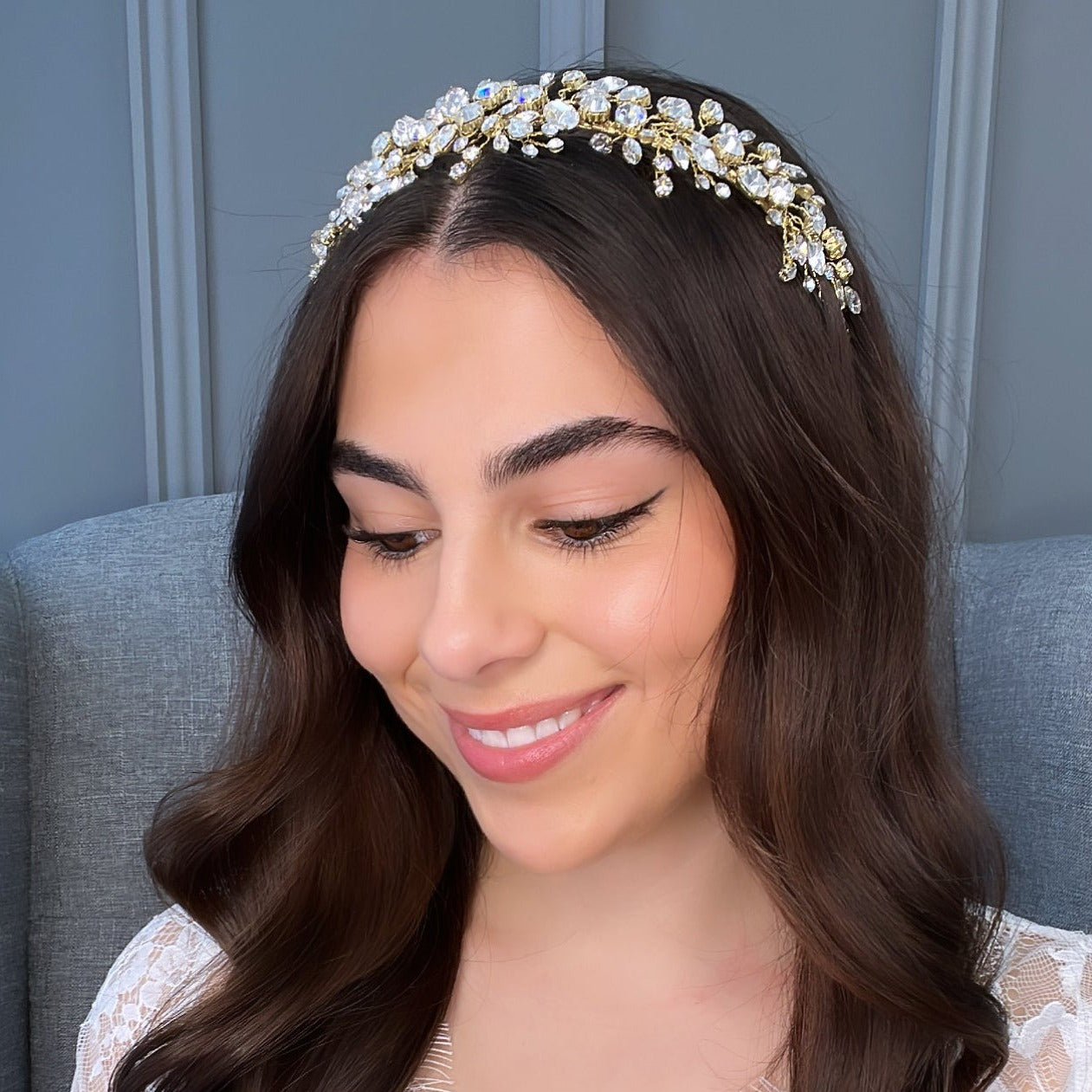 Enya Crystal Bridal Headband Hair Accessories - Headbands,Tiara