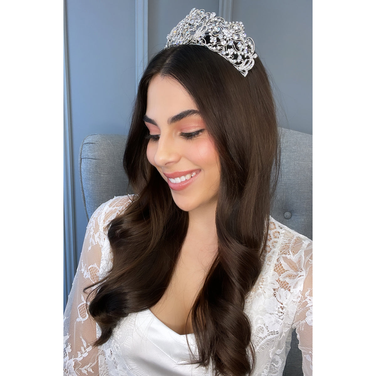 Busto Crystal Bridal Tiara Hair Accessories - Tiara &amp; Crown