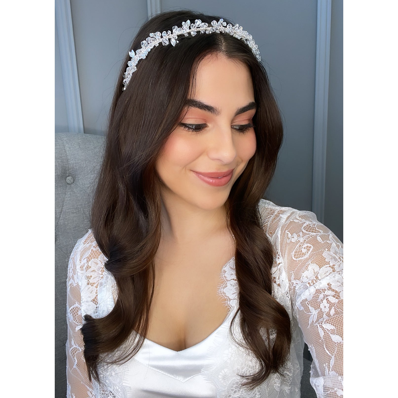 Imogen Luxe Bridal Headband Hair Accessories - Headbands,Tiara