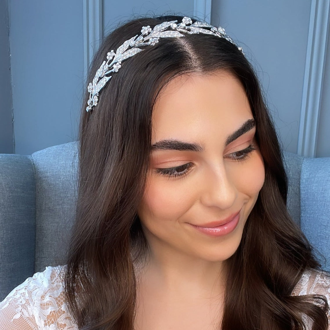 Elsie Crystal Bridal Headband Hair Accessories - Headbands,Tiara