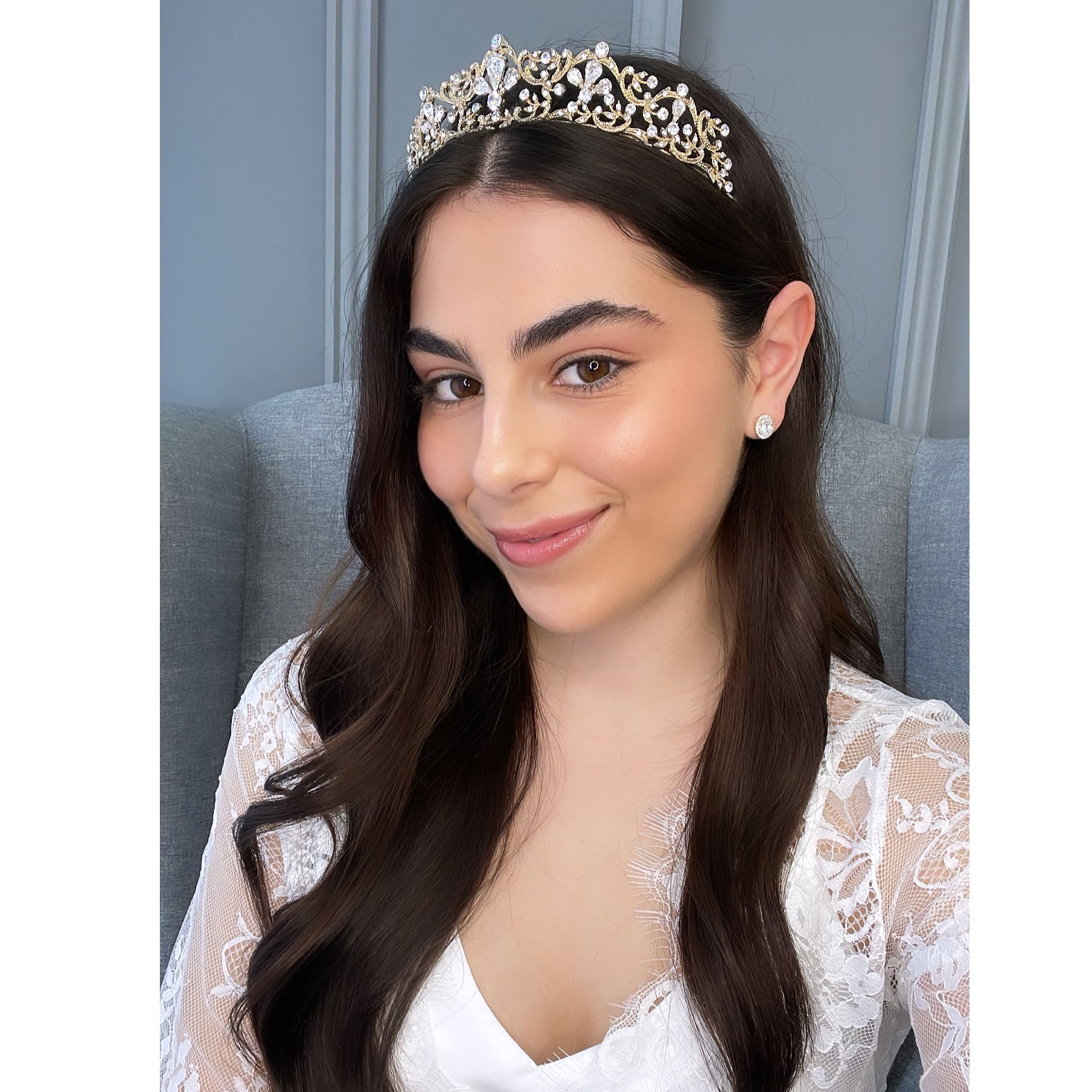 Elliott Crystal Bridal Tiara Hair Accessories - Tiara & Crown